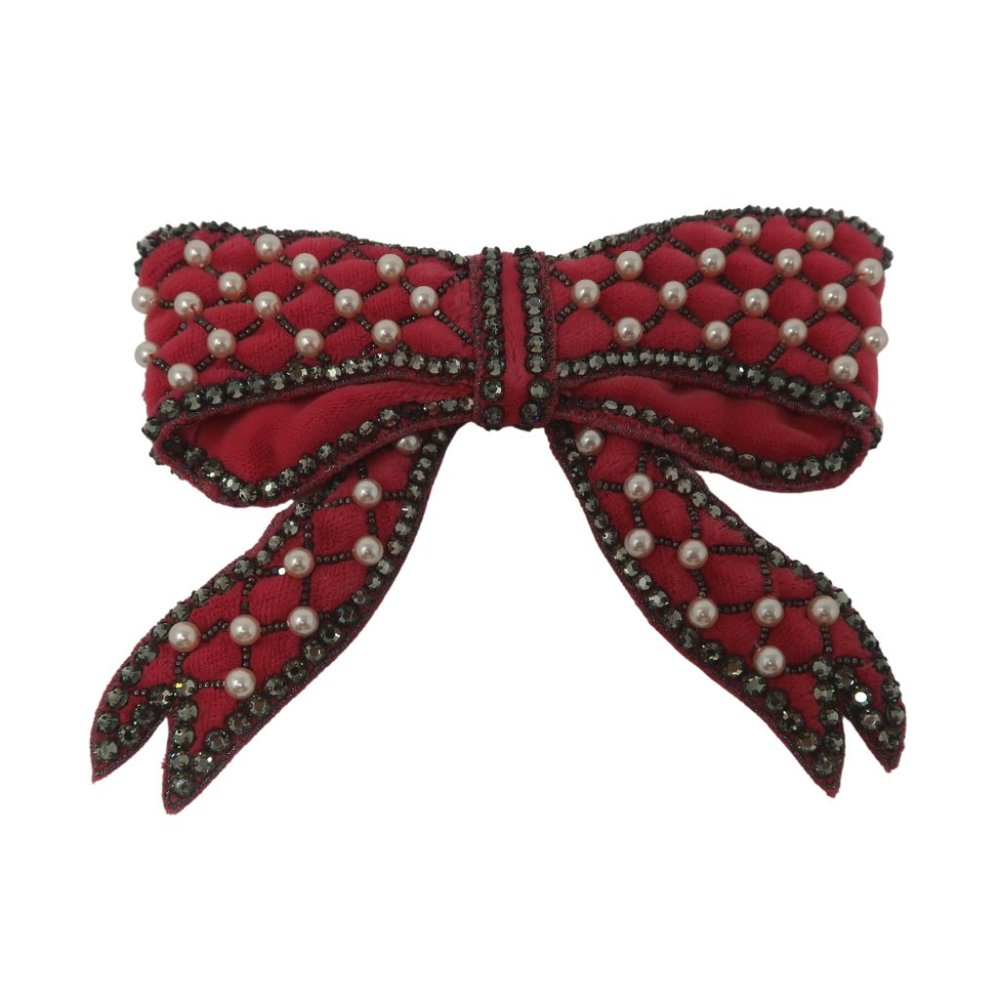 Gucci Pink Pearl Rhinestone Brooch